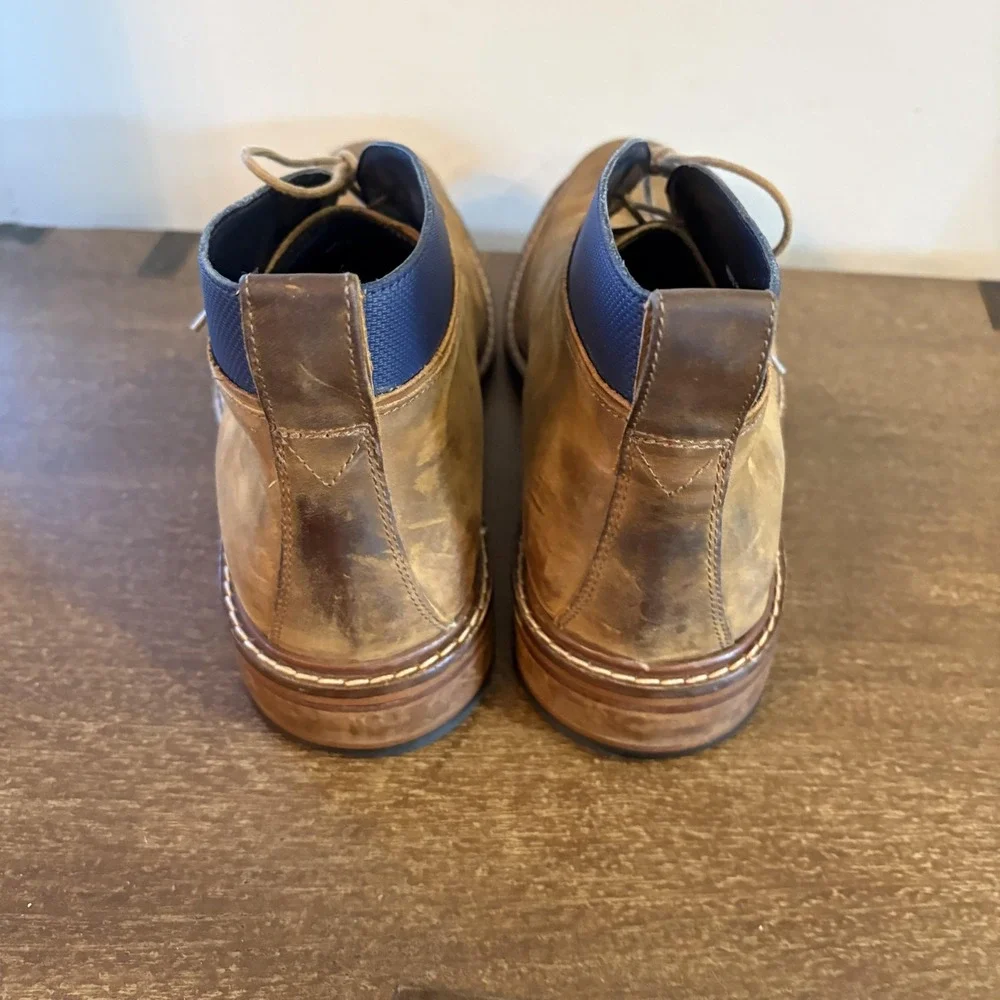 Cole Haan Boots Mens Size‎ 9 Brown Leather Chukka Ankle Lace Up Casual